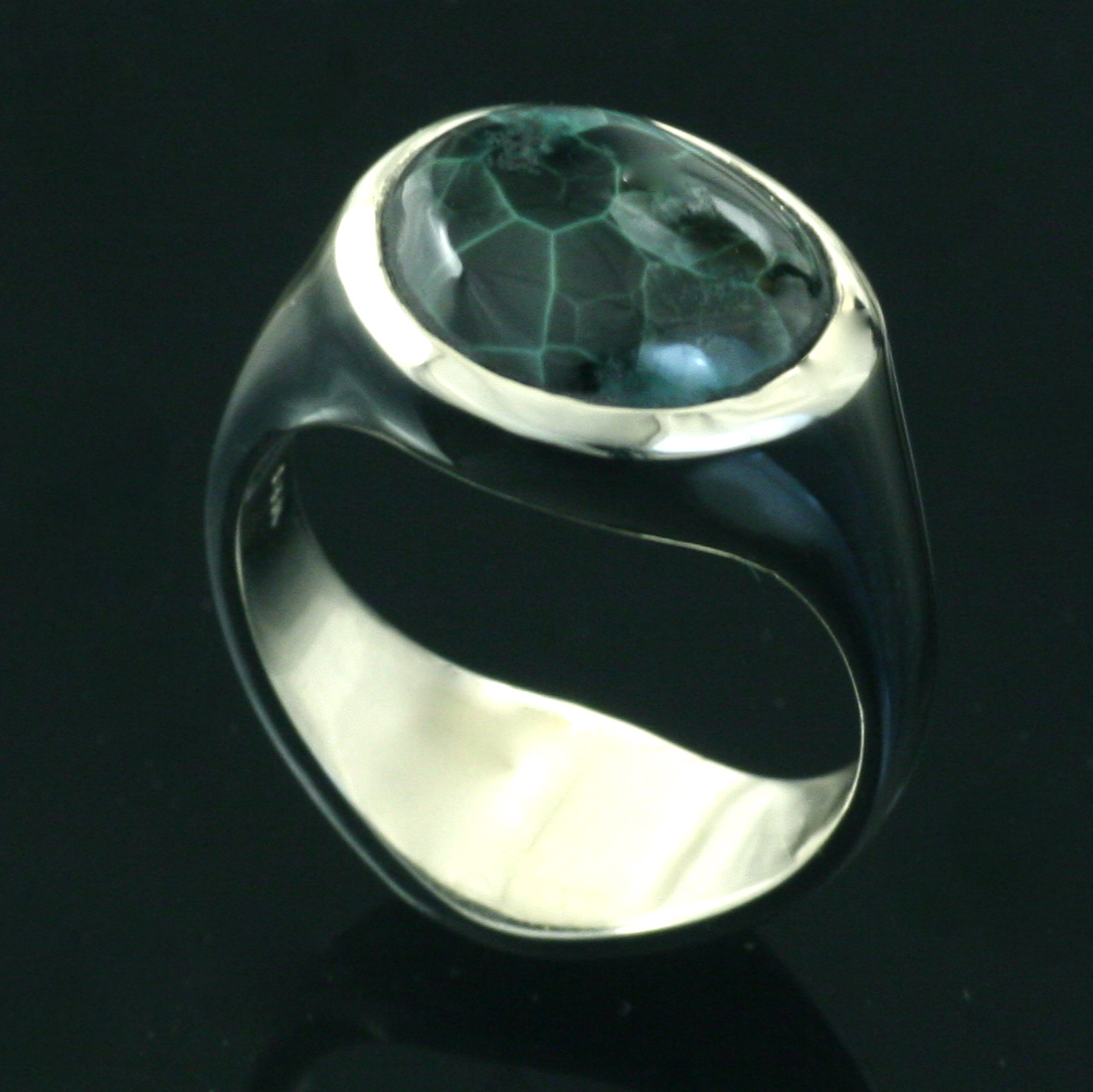 Green Stone Ring - Crown Trout Jewelers